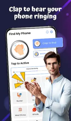 Find Lost Phone Clap, Whistle android App screenshot 12