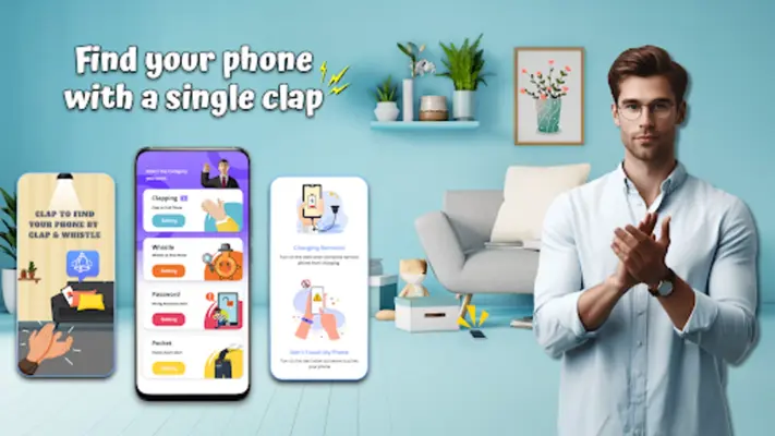 Find Lost Phone Clap, Whistle android App screenshot 4